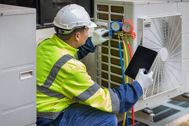 Professional Hvac technician working in Mine Hill, NJ